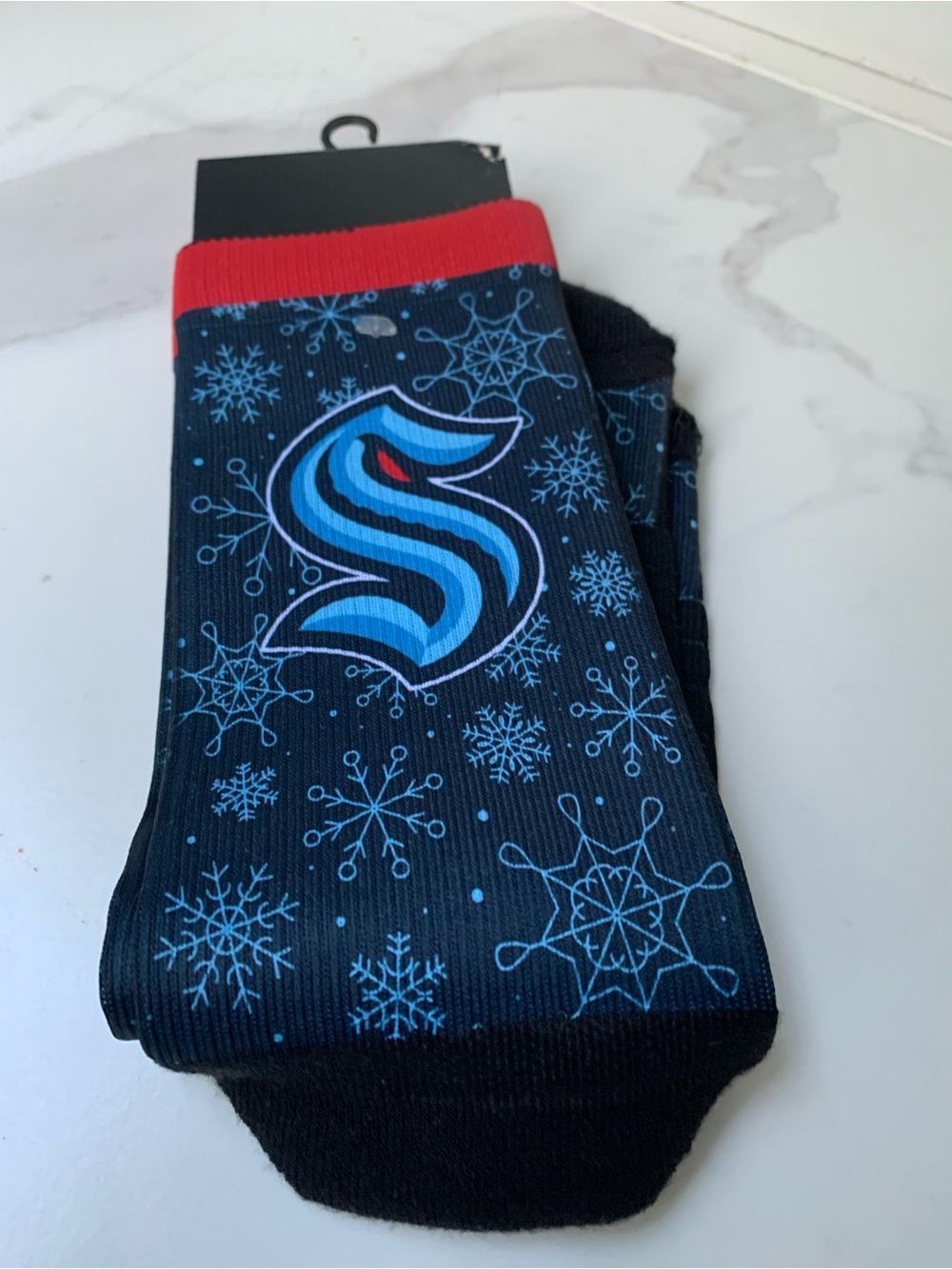Seattle Kraken Men’s Navy athletic socks
